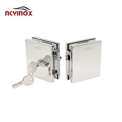Фабричка директна продаја од нерђајућег челика Централна брава за стаклена врата са кутијом за закључавање и кључем од месинга