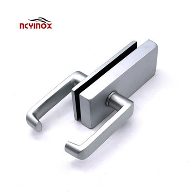 Висококвалитетне канцеларијске алуминијумске квадратне кваке за закључавање за унутрашња стаклена врата