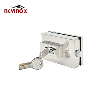 Врућа продаја алуминијумске легуре за унутрашња клизна врата Прибор за квадратну браву Стаклена брава за врата