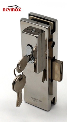 Велепродаја стаклена брава за врата од нерђајућег челика са кључем од месинга