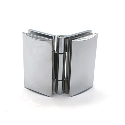 Закривљена шарка за туш врата без оквира од нерђајућег челика Стаклена опрема за туширање